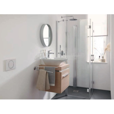 U-Kabina zalamovací Kermi LIF2U 90X90X185CM STŘÍBRNÁ LESK/ČIRÉ