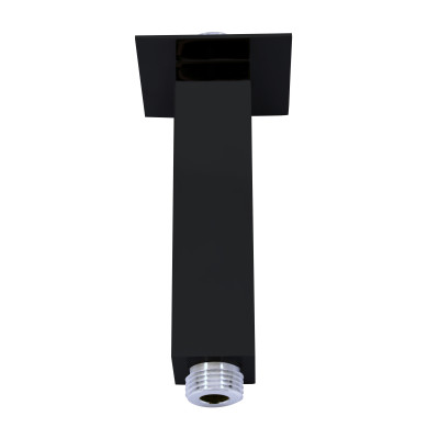 Držák stropní sprchy Rav HRANATÝ 12CM KOV ČERNÁ MATNÁ