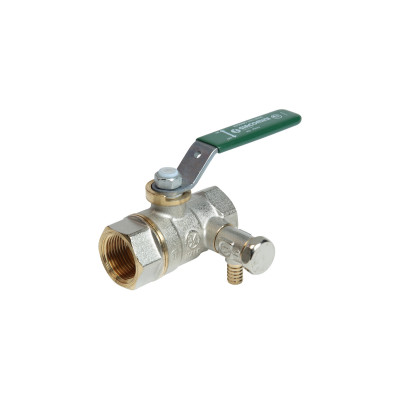 Kohout kulový Giacomini R250 zelen.páčka 6/4˝ PN35 185°C VYP.DVGW CHROM