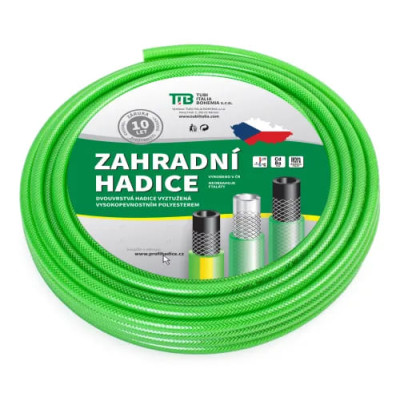 Hadice zahradní Tubi Caribic 3/4˝ L=50M ZELENÁ PRŮHLEDNÁ