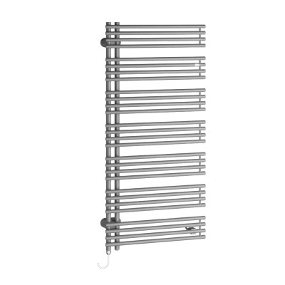 Těleso koupel.trubk.elektr.Kermi Diveo-E 1700X600MM WRX VLEVO STŘÍBRNÁ