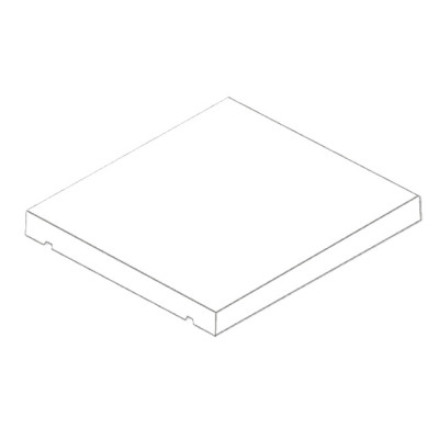 Stříška plotová Ferobet Long Blok 37X37X4CM ANTRACIT