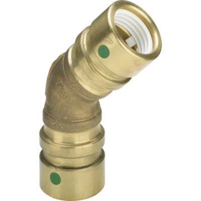 Oblouk 45° Geopress 9626TW bronz 32