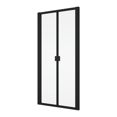 Dveře zalamovací Ronal Divera 80-100 V. DO 200CM ČERNÁ MATNÁ/DURLUX
