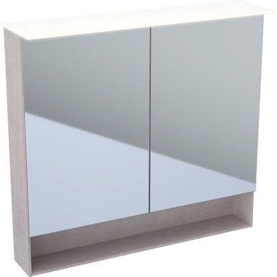 Skříňka zrcadlová s osvětlením Geberit ACANTO 90X83X21.5CM DUB MYSTIC