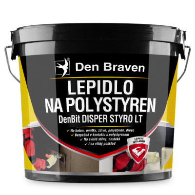 Lepidlo Den Braven na polystyren KBELÍK 10 KG, ČERNÁ