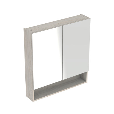 Skříňka zrcadlová Geberit Selnova Square 78,8X85X17,5CM OŘECH SVĚTLÝ