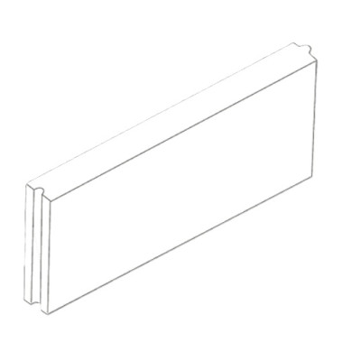 Obrubník záhonový Ferobet rovný se ZÁMKEM 50X5X20CM ANTRACIT