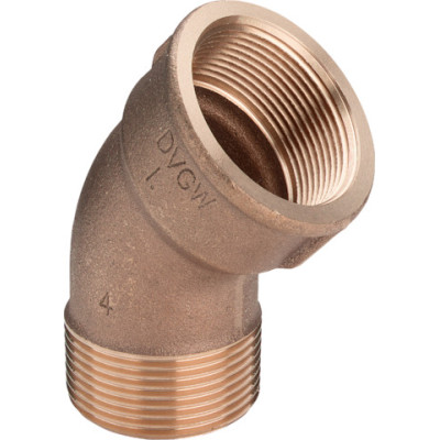 Koleno vnitřní/vnější Viega 3121 bronz 6/4˝-45° (BAL.1/30)